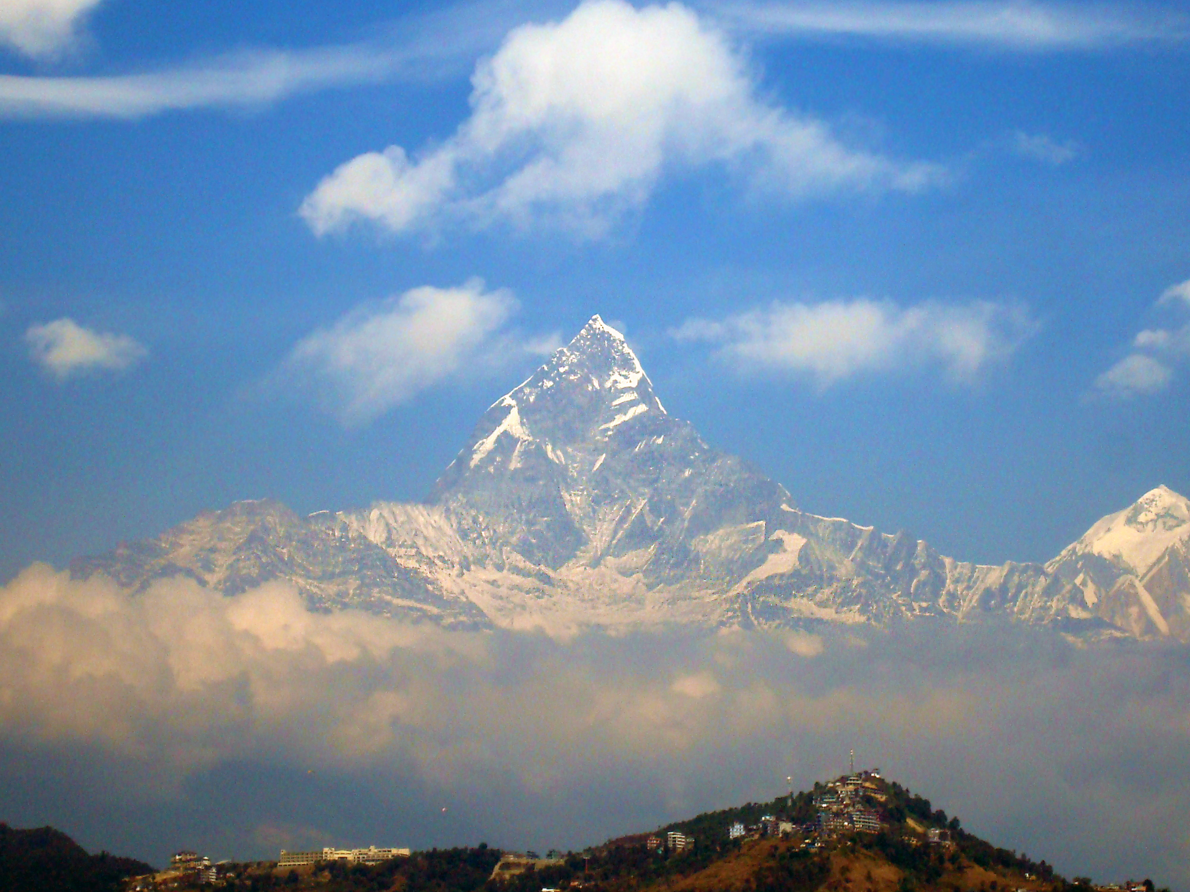 Machapuchare : The Fishtail Mountain from the Annapurna Himalayan Range